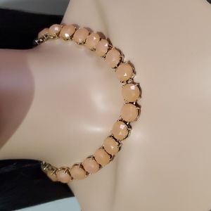 J. Crew Dark Peach Rhinestone Necklace